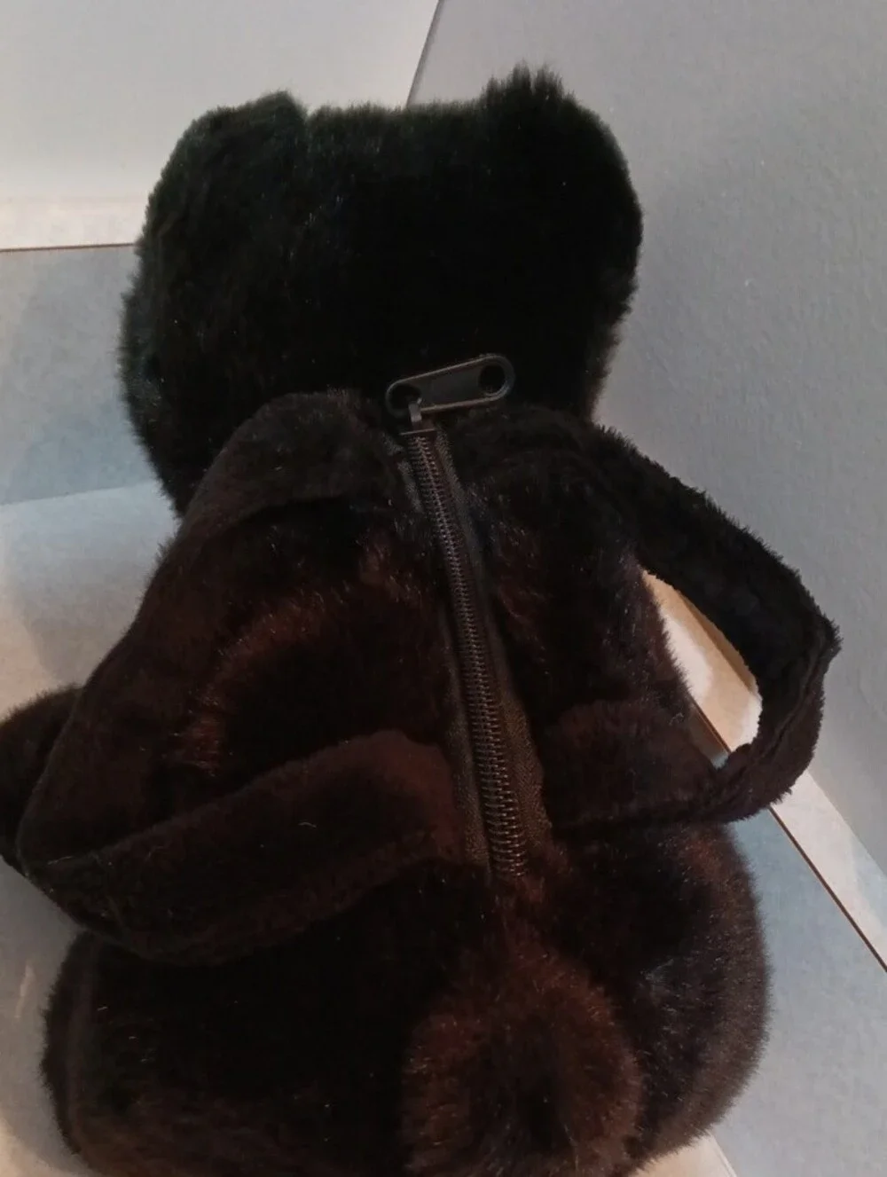 Vintage brown plush bear by UNIPAK with embroidered tag
